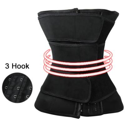 China High Quality Adjustable Effect Antibacterial Slimming Workout Belt Three Waist Corset Neoprene Waist Trimmer 3 Straps for sale