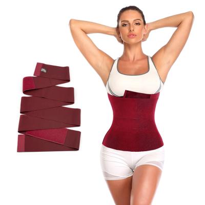 China New Arrival High 3 Meters Postpartum Belly Trimmer Waist Trainer Shaper Belly Wrap Belt Antibacterial Long Elastic Waist Band for sale