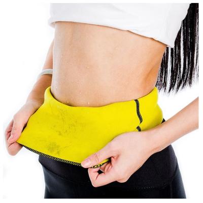 China Hot Viable Unbranded Neoprene No Bone Yellow Inside Women Faja Sauna Sweat Waist Trainer Corset Body Shaper for sale