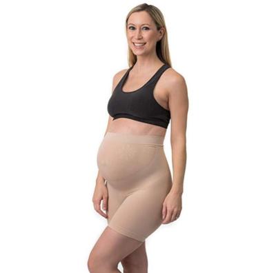 China Seamless Maternity Anti-Allergy Shapewear With High Waist Mid-Thigh Pettipant Anti-Slip Pregnancy Underwear For Belly Support for sale