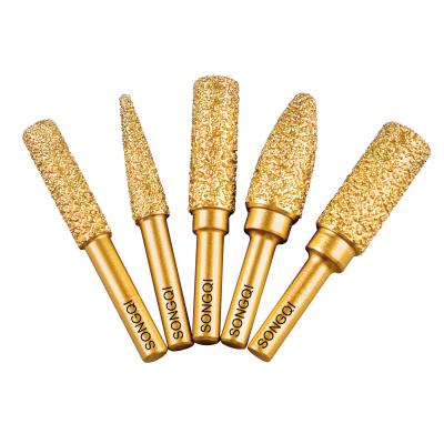 China Durable SONGQI Diamond Drilling Special Burrs Bits For Glass/Stainless Steel Brazing Bit for sale