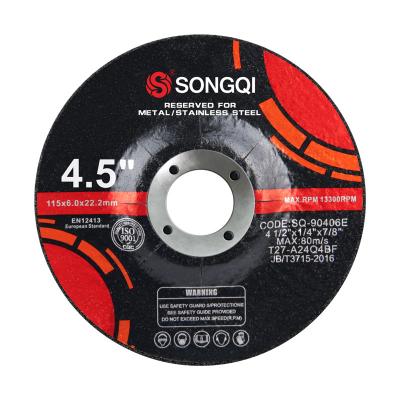 China Deburring SongQi 4.5Inch 115mm Metal Grinding Disc For Metal&Steel Grinding Wheel for sale