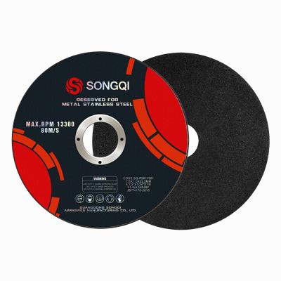 China Durable SONGQI Disco De Corte 4 1/2 Inch 115 mm Cutting Disc Abrasive Metal Cutting Disc for Steel/Stainless Steel With Wholesale Price for sale