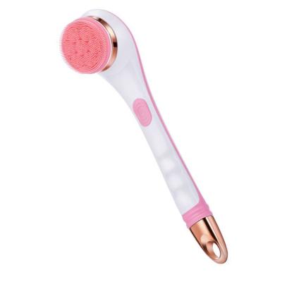 China Hot Selling Cheap Long Handle Custom Cleaning Long Handle Silicone Back Bath Brush for sale