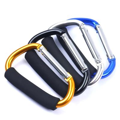 China Universal Metal Clip Buggy Stroller Shopping Bag Hook Carabiner Holder Clip SZJL23080201 for sale