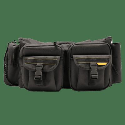 China Heavy Duty Multi Functional Wide Electrician Tool Bag Large Capacity Plastic Base Mouth Storage for sale