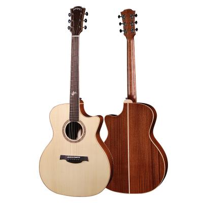 China Fir 41 Inch GA Solid Acoustic Guitar, Handmade Acoustic Guitar, Solid Wood Acoustic Guitar for sale