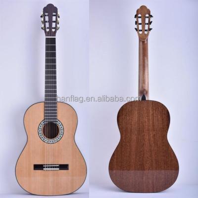 China Engelmann fir quality solid engelmann best parent wooden nylon string all solid classical guitar for concert for sale