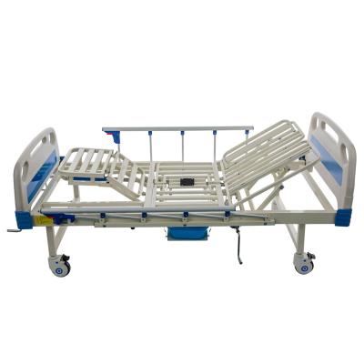 China Home Hospital CE Approved Headboard Hospital Patient Function Manual ABS Lavatory Nursing Bed With Table for sale