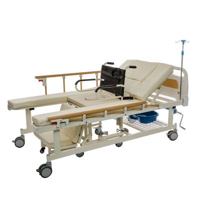 China Hospital /Care Homes/Medical Hospital Bed Nursing Rehabilitation Center Bed/Infusion Stand Shampoo Basin Bedpan Home Multi Functions Wheelchair For Sale for sale