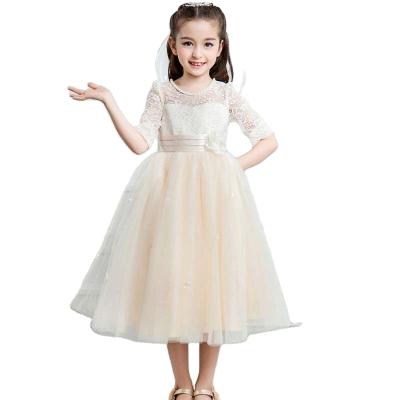 China Viable White Wedding Flower Girl Dresses First Communion Kid Dress Gowns Baby Clothes For 4-15years for sale