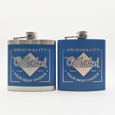 China Custom 6oz Stainless Steel Gift Engraved Hip Flasks Wedding Favor Customized Gift Set for sale