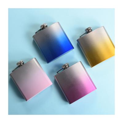 China Modern Custom Gift Birthday Shade Stainless Steel Lip Flask Polished for sale