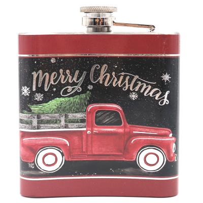 China Supplier CLASSIC Chinese New Arrival Small Hip Flasks Design Classic Logo Water Transfer Hip Flask for sale