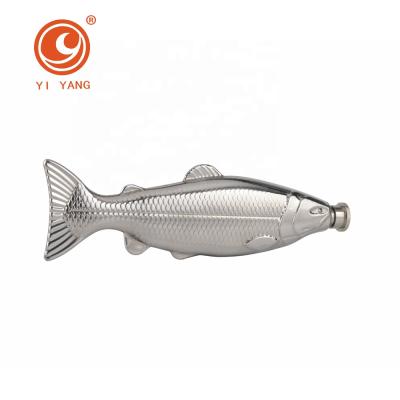 China Eco-friendly Capacity Custom Fish Shaped 304 Stainless Steel Liquor Hip Flask For Gift for sale