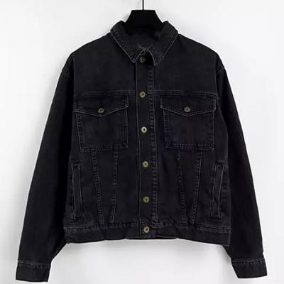 China New Arrival Fashion Denim QUICK DRY Jacket Wholesale Washed Color Mens Denim Lattice Custom Jackets for sale