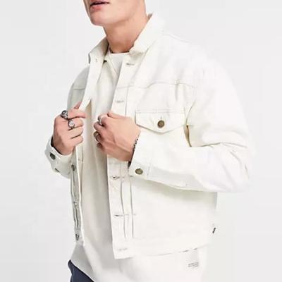 China Dongguan Mengtu New Fashion Spring White QUICK DRY Denim Clothing Casual Jacket For Men Plus Size Denim Mens Jackets for sale