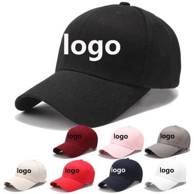 China breathable & Waterproof Wholesale Custom Logo 6 Panel Cotton Baseball Cap Unisex Single Hat Without Logo for sale