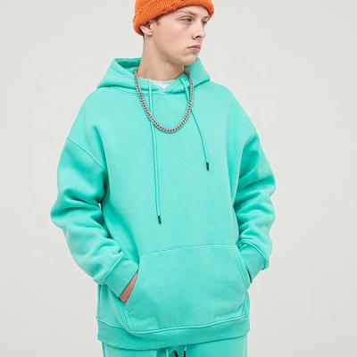 China Mens Oversized Cotton Sweatshirts Anti-wrinkle Hoodie Pullover Streetwear Hip Hop Fashion Basic Solid Hoodies For Men for sale