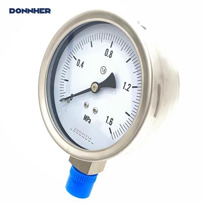 China China New Arrival Custom Silicone Oil Stainless Steel Pressure Gauge Service Vibration Resistant Brass Pressure Gauge For Industry for sale