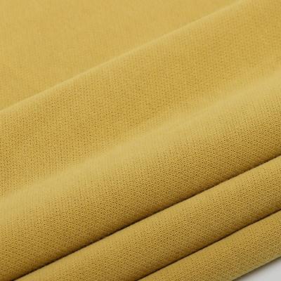 China High Quality Solid Color Tear-resistant Plain Dyed 83% Cotton 17% French Polyester Terry Sweater Fabric for sale