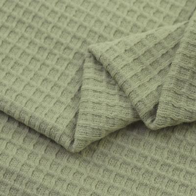 China Organic Organic Wrinkle Resistant Knitted Plain Dyed 100% Cotton T-Shirt Waffle Fabric for sale