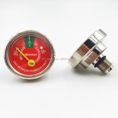 China 35mm Pressure Gauge Brass Gauge For Clean Agent Fire Extinguisher for sale