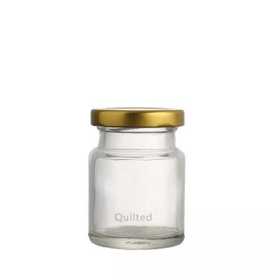 China New Design Cylinder Bird's Nest Glass Bottle Jam Jar Food Storage Minimalist Honey Canning Glass Jar for sale