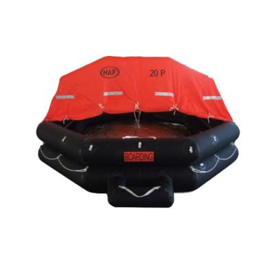 China 6P Marine Inflatable Life Raft, Throw-over/Davit-launch/Self-righting life raft for sale