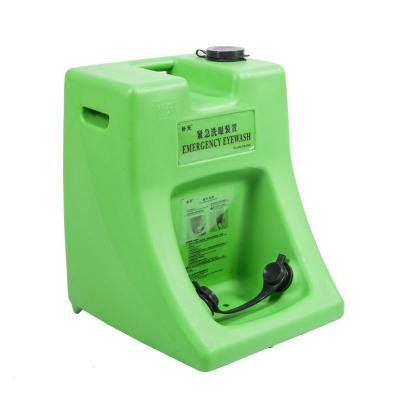 China Bright green Emergency 15 minutes portable eye wash/ laboratory eye wash, 60L portable eyewash station for sale