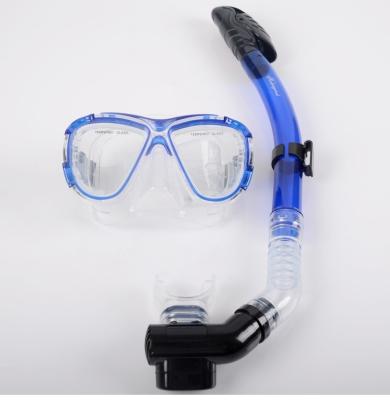 China Diving equipment silicone diving mask set of underwater ventilation pipeDiving mask + snorkel for sale