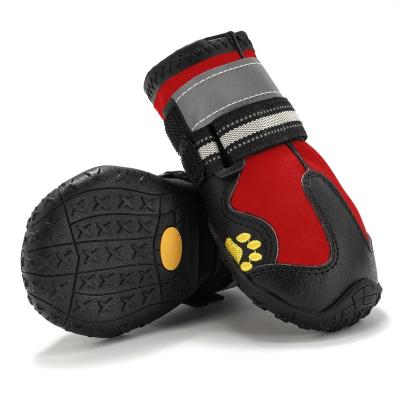 China Viable Luxury Fitness Puppy Pet Model Foot Protector Comfortable Walking Waterproof Dog Grooming Boots Luxury Dog Shoes For Sports for sale