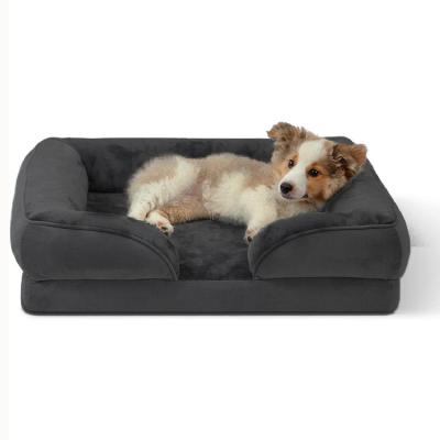 China Large Rectangle Home Fashion Sustainable Design Pet Nest Large New Good Quality Most Comfortable Summer Foam Luxury Rattan Pet Bed Custom Made for sale