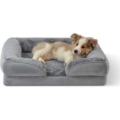 China OEM Best New Style Reusable Winter Pet Urine Bed Sofa Kennel Deep Sleep Soft Stuffed Plush Cute Donut Non Slip Dog Pet Bed for sale