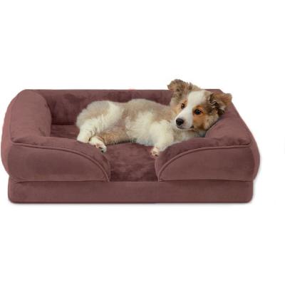 China High Quality Sustainable Eco-Friendly Aesthetic Pet Sofa Bed House Four Self Heating Orthopedic Memory Foam Pet Bed for sale