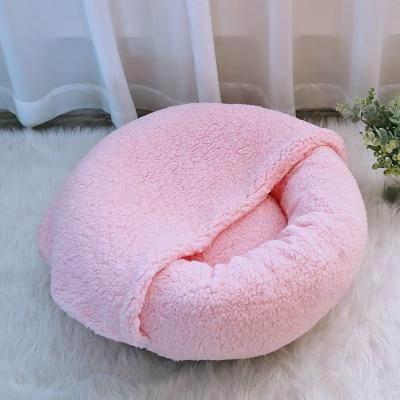 China Sustainable Designer Cotton Dog Premium Woven Around House Sale Fashion Puppy Plush Sofa Dog Outdoor Accessories Pet Super Soft Warm Bed for sale