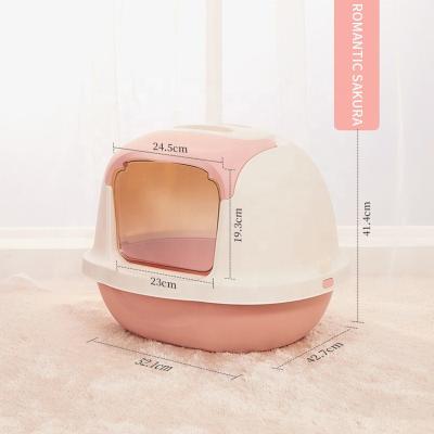 China Wholesale Smart Luxury Splash Proof Hooded Modern High Quality Stocked Smart Original Cat Litter Box Eco-friendly OEM for sale