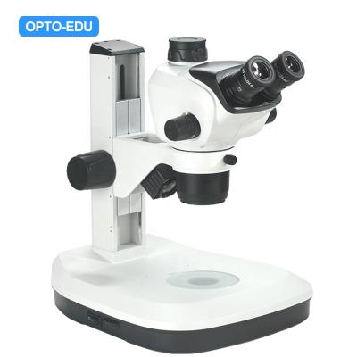 China OPTO-EDU A23.2605-TL stereoscopic trinocular zoom 0.65~5.3x stereo microscope A23.2605-TL for sale