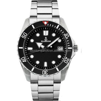 China Auto Date Slonton Customize 316L Stainless Steel Automatic Watch For Men for sale