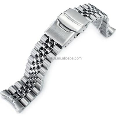 China 316L High Quality Custom Stainless Steel Slonton 22mm Jubilee 316L Bracelet 20mm for sale