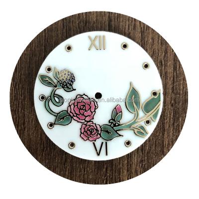 China Factory OEM ODM Watch Face Custom Design Brass Good Quality Watch Face Dial With C3 BGW9 for sale