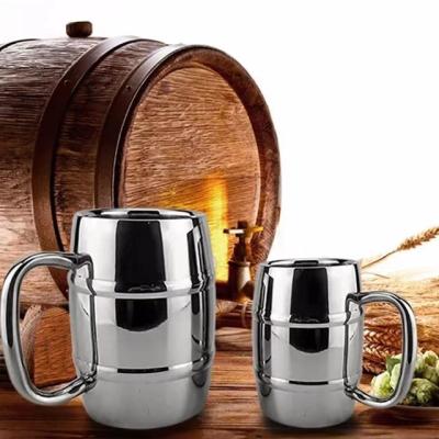 China Wholesale Hot Stainless Steel Factory Sale Stainless Steel Double Wall 450ml Beer Mug Coffee Mug Stainless Steel Mugs for sale