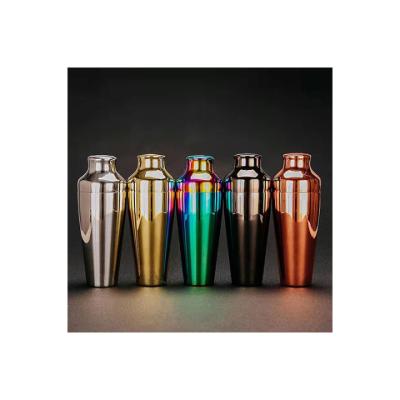 China Viable Factory Custom Stainless Steel Cocktail Shaker Martini Boston Shaker Bartender Kit for sale