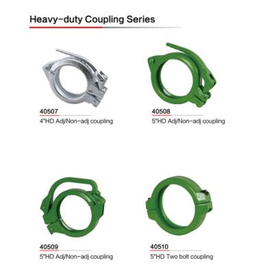 China 5.5 Inch Concrete Pump Pipe Fittings Concrete Pump Quick Release Lever Flange Coupling for sale