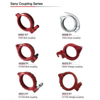 China Professional Concrete Pump Manufacturer Concrete Pump Coupling Concrete Pump Clamps Snap Clamp For Construction for sale