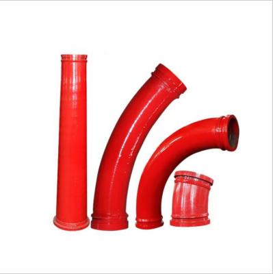 China Pump Bend Concrete Pipe DN125*R1000 Concrete Pump Single Layer Conduit Elbow For Putzmeister for sale