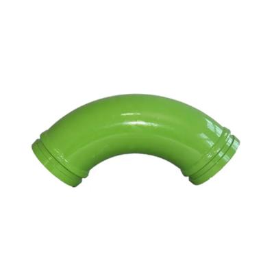 China Concrete Pump Schwing Putzmeister Zoomlion Concrete Pump Parts DN125 90D R275 Twin Wall Concrete Pump Duct Elbow for sale