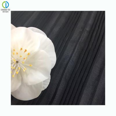 China Tear-resistant 100%Recycled Polyester Chiffon Fragile Cloth Fabric For Wedding Dress Shirts for sale