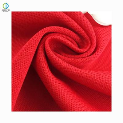 China 150D Pique Eyelet Fabric 100%Recycled Shrink-Resistant Polyester Knitted Fabric For Garments for sale