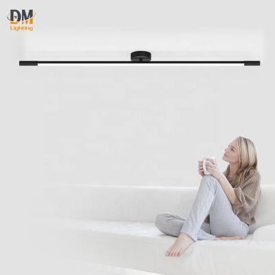 China Surface Mounted Pin For Wall Mount Lamp Semi Flush Mounting Modern Ceiling Led Light Living Room Lighting Surface Mounted Three Year LED Stripe Iron à venda